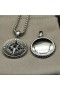 David Yurman Hommes Maritime Boussole Amulette en Argent Sterling avec le Centre de Diamant Noir 20mm