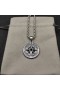 David Yurman Hommes Maritime Boussole Amulette en Argent Sterling avec le Centre de Diamant Noir 20mm
