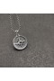 David Yurman Hommes Maritime Boussole Amulette en Argent Sterling avec le Centre de Diamant Noir 20mm
