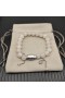 David Yurman des Hommes Spirituels Perles Bracelet en Argent Sterling avec Quartz Rose 8mm