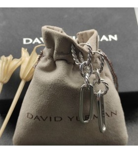 David Yurman Lexington Double Lien de Goutte Boucles d'oreille en Argent Sterling 53mm