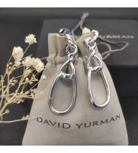David Yurman Tordu 8 Boucles D'Oreilles