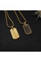David Yurman Chevron-Tag 18-Karat-Gelbgold mit Schwarzen Diamanten 27 mm