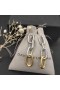 David Yurman Farbe-block Taste Hoop Ohrringe 18K Yellow Gold und Silber