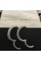 DY Mercer Hoop Ohrringe Sterling Silber mit Diamanten 25,4 mm