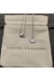 David Yurman Initial Charme Sterling Silber mit Diamant-S