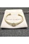 David Yurman Damen Kabel Manschette Armband 18K Gelbgold Mit Weißen Diamanten, 4 mm