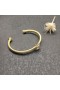 David Yurman Damen Kabel Manschette Armband 18K Gelbgold Mit Weißen Diamanten, 4 mm