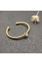 David Yurman Damen Kabel Manschette Armband 18K Gelbgold Mit Weißem Onyx Und Diamanten, 4 mm