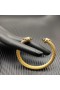 David Yurman Women ' s Classic Kabel Manschette Armband 18K Gelb Gold mit Braunen Diamanten 7mm