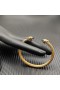 David Yurman Women ' s Classic Kabel Manschette Armband 18K Gelbgold mit Violetten Diamanten 5mm