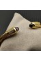 David Yurman Women ' s Classic Kabel Manschette Armband 18K Gelbgold mit Violetten Diamanten 5mm