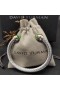 David Yurman Women ' s Classic Kabel Manschette Armband Sterling Silber mit 18K Gelbgold und Peridot 7mm