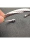 David Yurman Women ' s Classic Kabel Manschette Armband Sterling Silber mit Diamanten 5mm