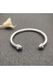 David Yurman Women ' s Classic Kabel Manschette Armband Sterling Silber mit Diamanten 5mm