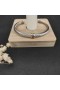 David Yurman Women ' s Classic Cable Station Manschette Armband Sterling Silber mit 18K Gelb Gold und Blauen Diamanten 4mm