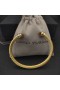 David Yurman Women ' s Classic Cablespira Manschette Armband 18K Gelbgold mit Champagner Diamanten 5mm