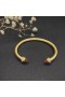 David Yurman Women ' s Classic Cablespira Manschette Armband 18K Gelbgold mit Champagner Diamanten 5mm