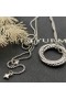 David Yurman Damen Crossover Halskette Sterling-Silber mit Diamanten 26mm