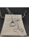 David Yurman Damen Crossover Halskette Sterling-Silber mit Diamanten 26mm