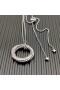 David Yurman Damen Crossover Halskette Sterling-Silber mit Diamanten 26mm