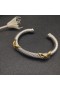 David Yurman Women ' s Petite Helena Classic Cable Station Manschette Armband Sterling Silber mit 14K Yellow 7mm