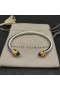 David Yurman Women ' s Renaissance Cablespira Manschette Armband Sterling Silber mit 18K Yellow Gold and Amethyst 5mm