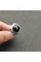 David Yurman 14MM Ομαλή Πλατεία Black Diamond Δαχτυλίδι