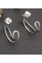 David Yurman Crossover Hoop Σκουλαρίκια Ασημένια 25mm