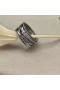 David Yurman Double X Crossover Εξαιρετικό Ασημένιο Δαχτυλίδι με Διαμάντια 13mm