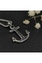 David Yurman Άνδρες Φυλαχτά Άγκυρα Κολιέ με Μαύρα Διαμάντια