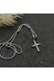 David Yurman Petite X Διαγώνιο Κρεμαστό κόσμημα Εξαιρετικό Ασημένιο με 18K Κίτρινο Χρυσό 19.5 mm