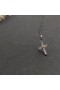 David Yurman Petite X Διαγώνιο Κρεμαστό κόσμημα Εξαιρετικό Ασημένιο με 18K Κίτρινο Χρυσό 19.5 mm