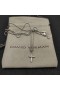 David Yurman Petite X Διαγώνιο Κρεμαστό κόσμημα Εξαιρετικό Ασημένιο με 18K Κίτρινο Χρυσό 19.5 mm