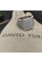 David Yurman Wheaton Εξαιρετικό Ασημένιο Δαχτυλίδι με Διαμάντια 16.7 mm