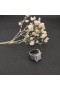 David Yurman Wheaton Εξαιρετικό Ασημένιο Δαχτυλίδι με Διαμάντια 16.7 mm
