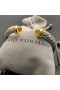 David Yurman γυναικεία Classic Καλώδιο Σφαλιάρα Βραχιόλι Ασημένιο με 18K Κίτρινο Χρυσό Με Κίτρινα Διαμάντια 7mm
