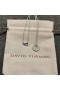 David Yurman γυναικεία Αρχική Γοητεία Κολιέ Ασημένιο με το Διαμάντι R