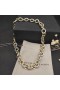David Yurman γυναικεία Οβάλ Link Κολιέ με Αλυσίδα Ασημένιο με 18K Κίτρινο Χρυσό 16mm