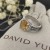 David Yurman Petite Wheaton Δαχτυλίδι, Εξαιρετικό Ασημένιο με το Hampton Κίτρινο Τοπάζι και Διαμάντια 10mm
